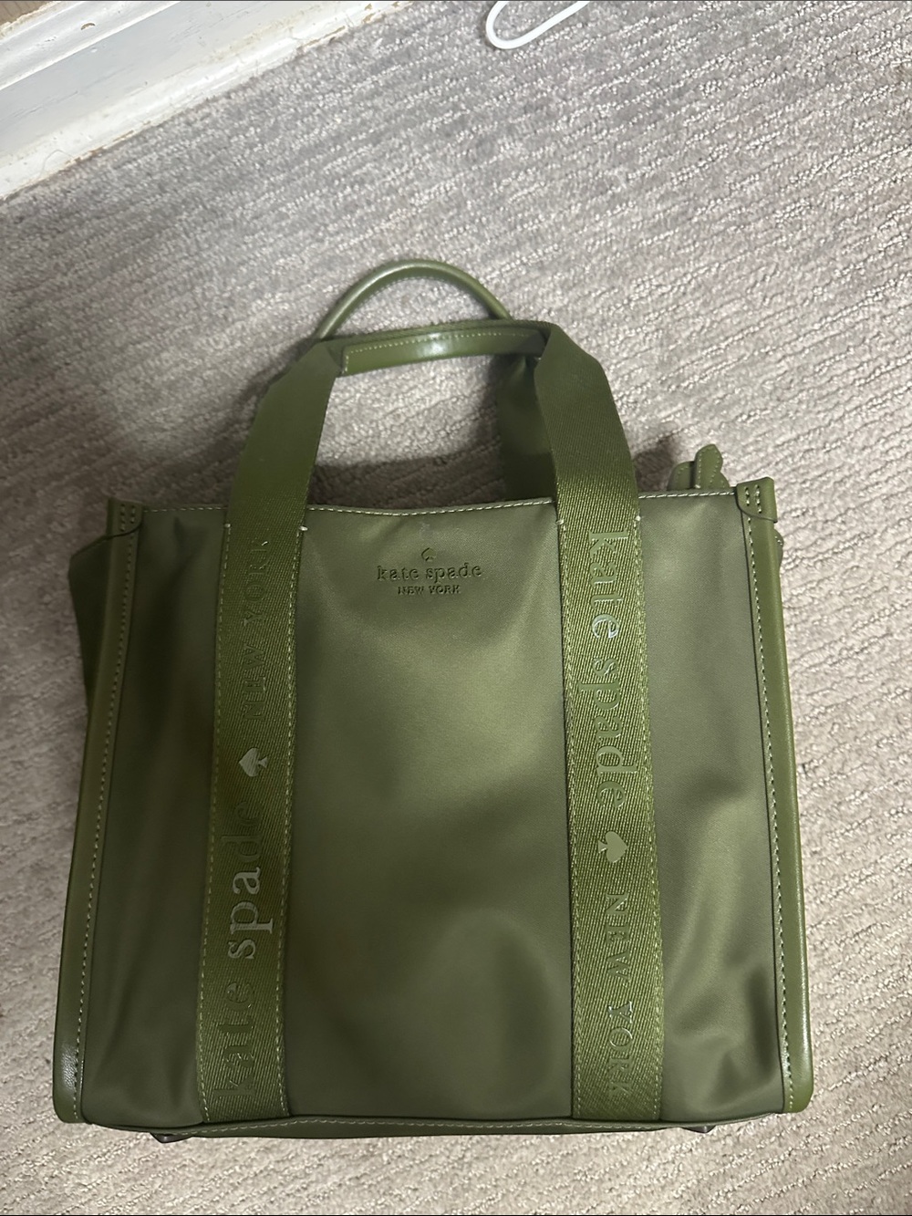 kate spade Olive Green Tote Messenger Bag